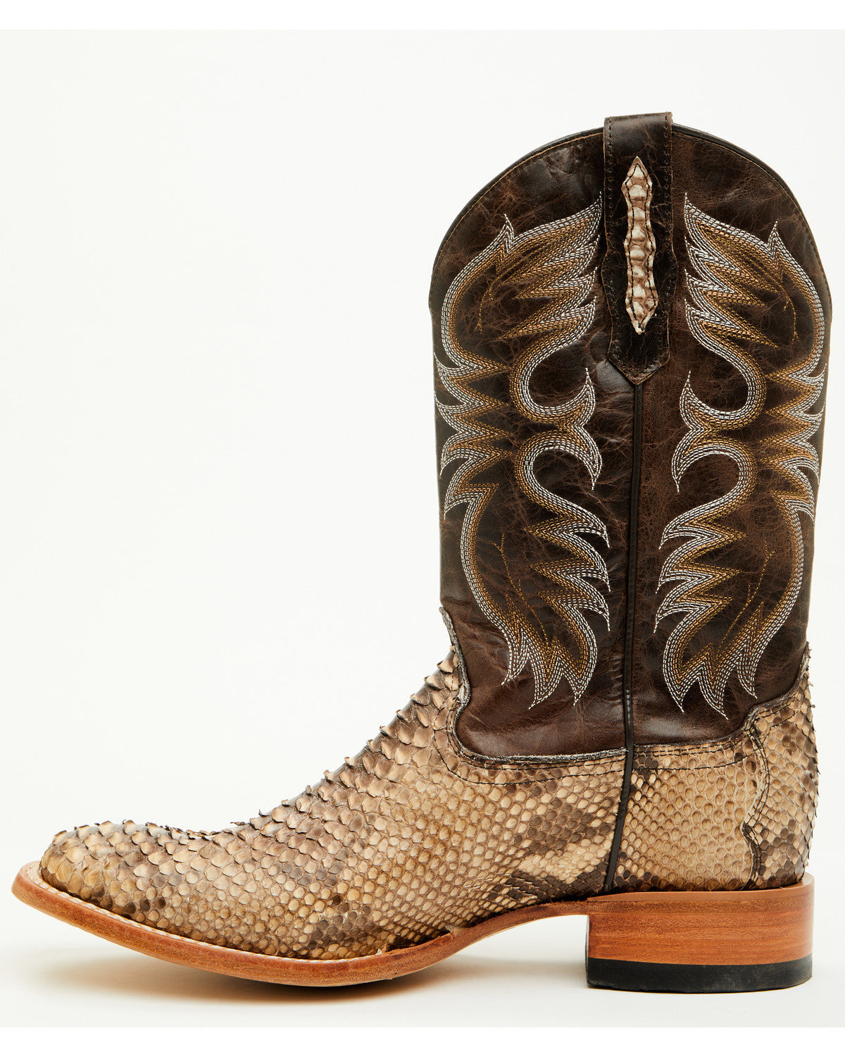 Men's Exotic Python Western Boots - Broad Square Toe | Cody James Boots