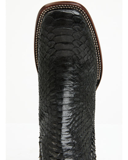 Men's Hash Exotic Python Western Ankle Boots - Broad Square | Cody James Boots
