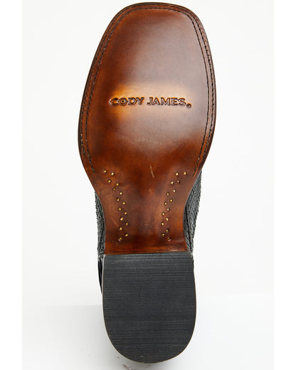 Men's Hash Exotic Python Western Ankle Boots - Broad Square | Cody James Boots