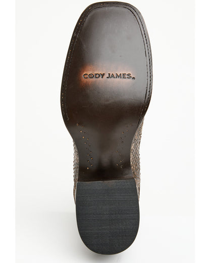 Men's Hash Exotic Python Western Ankle Boots - Broad Square | Cody James Boots