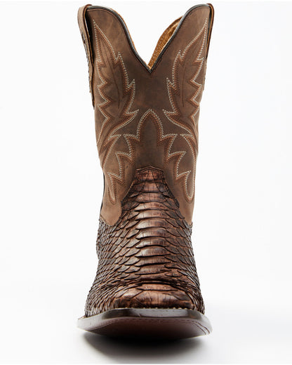 Men's Exotic Python Western Boots - Broad Square Toe | Cody James Boots