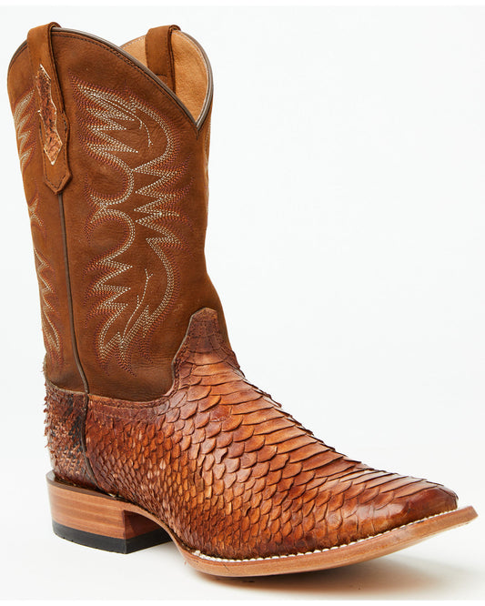 Men's Brandy Exotic Python Western Boots - Broad Square Toe | Cody James Boots