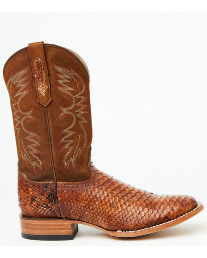 Men's Brandy Exotic Python Western Boots - Broad Square Toe | Cody James Boots