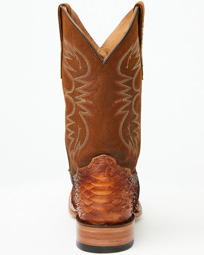 Men's Brandy Exotic Python Western Boots - Broad Square Toe | Cody James Boots