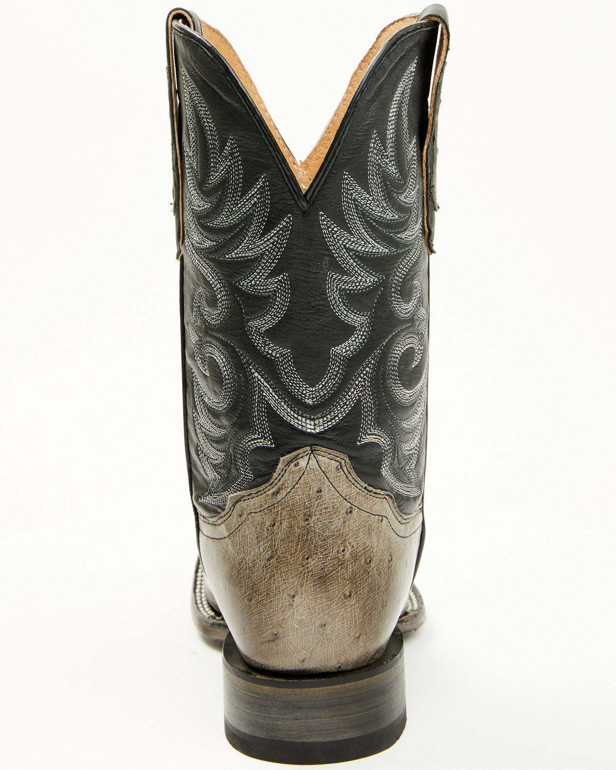 Men's Exotic Ostrich Belly Western Boots - Broad Square Toe | Cody James Boots