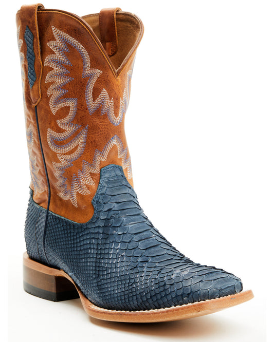 Men's Exotic Python Vulturno Western Boots - Broad Square T | Cody James Boots