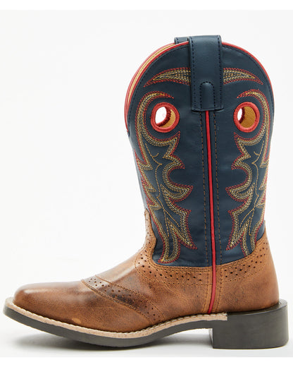 Boys' Bobby Western Boots - Broad Square Toe | Cody James Boots