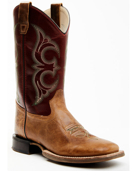 Boys' Ames Tonal Western Boots - Broad Square Toe | Cody James Boots