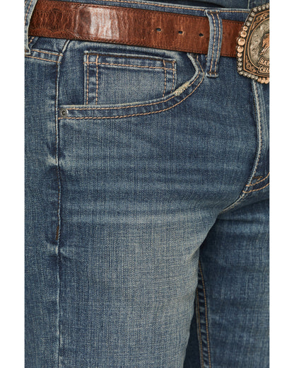 Men's Grullo Wash Wyatt Slim Bootcut Stretch Denim Jeans | Cody James Clothing