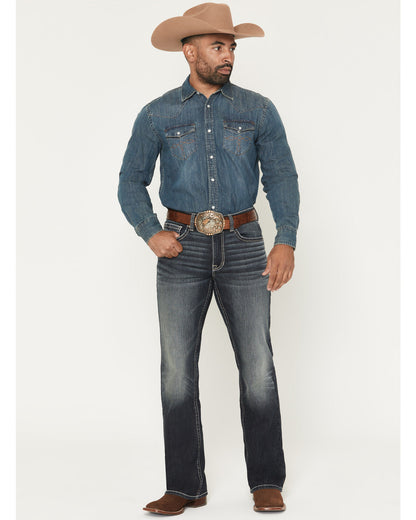 Men's Cayanne Wash Duke Relaxed Bootcut Stretch Denim Jeans | Cody James Clothing