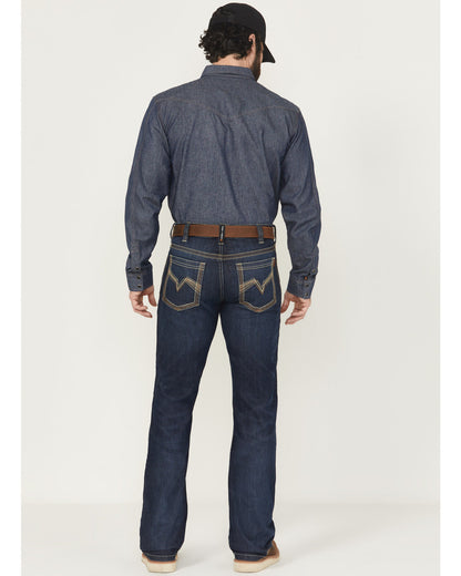 Men's FR Dark Wash Slim Bootcut Stretch Denim Work Jeans | Cody James Clothing