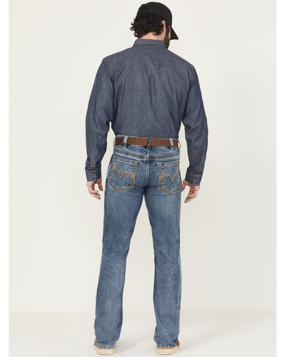 Men's FR Medium Wash Slim Bootcut Stretch Denim Work Jeans | Cody James Clothing
