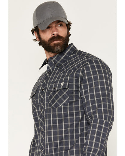 Men's FR Maricopa Plaid Print Long Sleeve Snap Work Shirt | Cody James Clothing