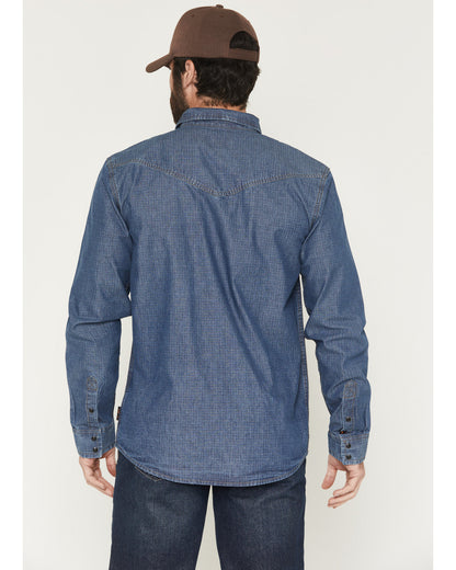Men's FR Playa Ripstop Denim Long Sleeve Snap Work Shirt | Cody James Clothing