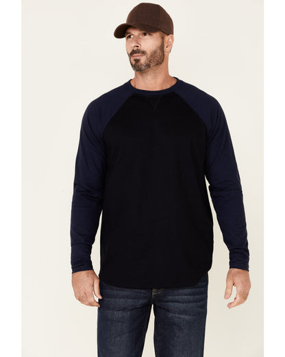 Men's FR Blocked Baseball Long Sleeve Work Shirt | Cody James Clothing|Sale