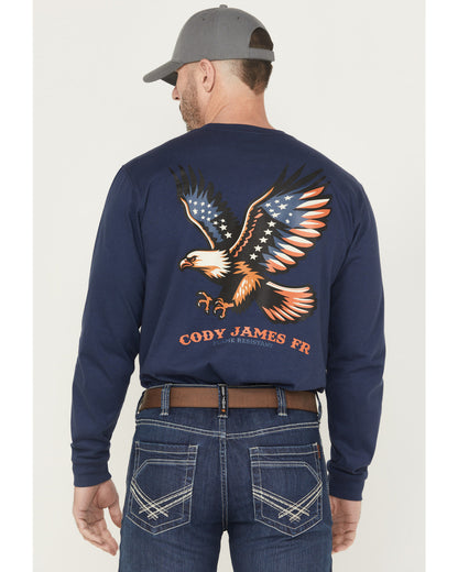 Men's FR Eagle Long Sleeve Graphic Work Shirt | Cody James Clothing