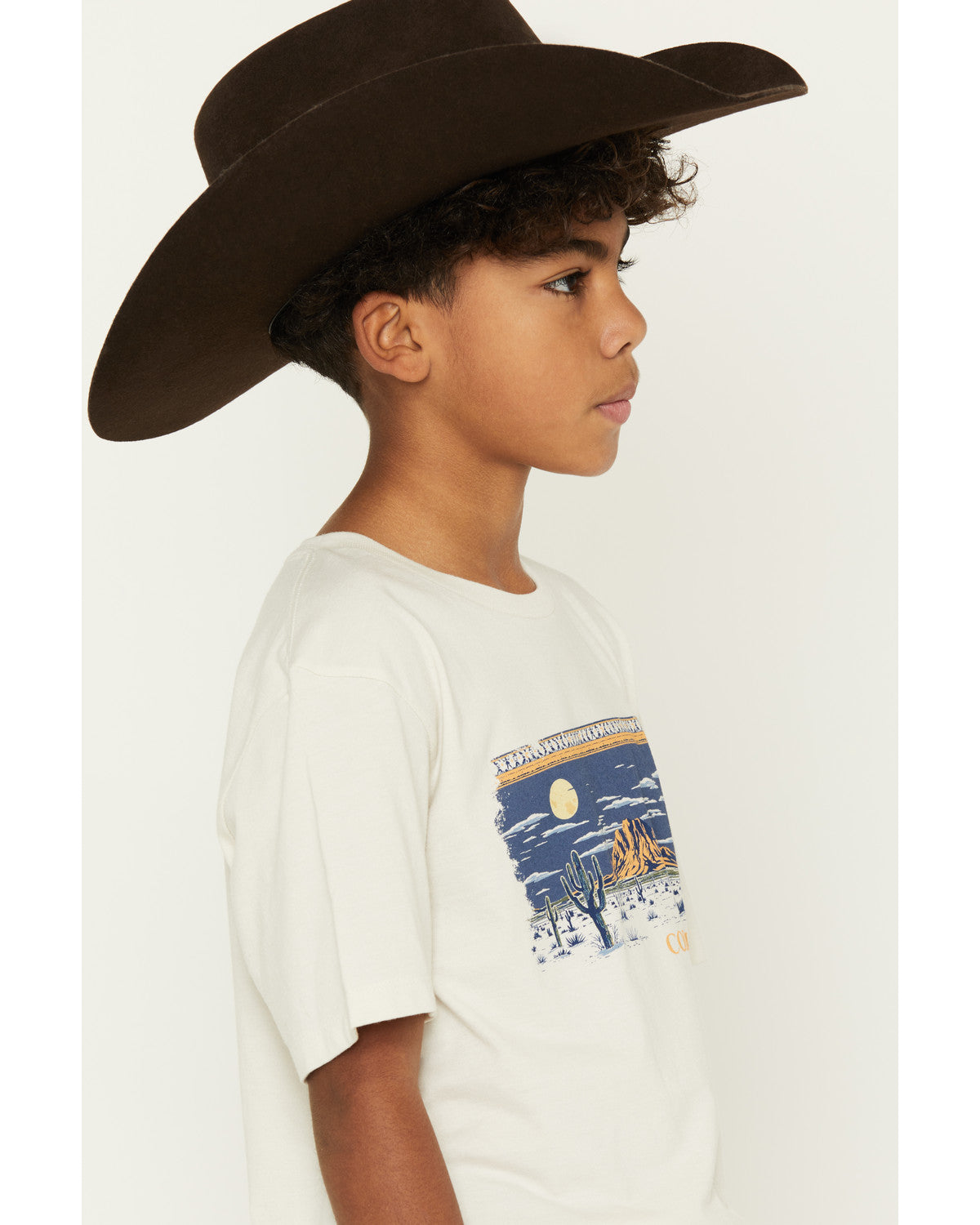 Boys' Moonlit Scenic Print Short Sleeve Graphic T-Shirt | Cody James Clothing|Boys