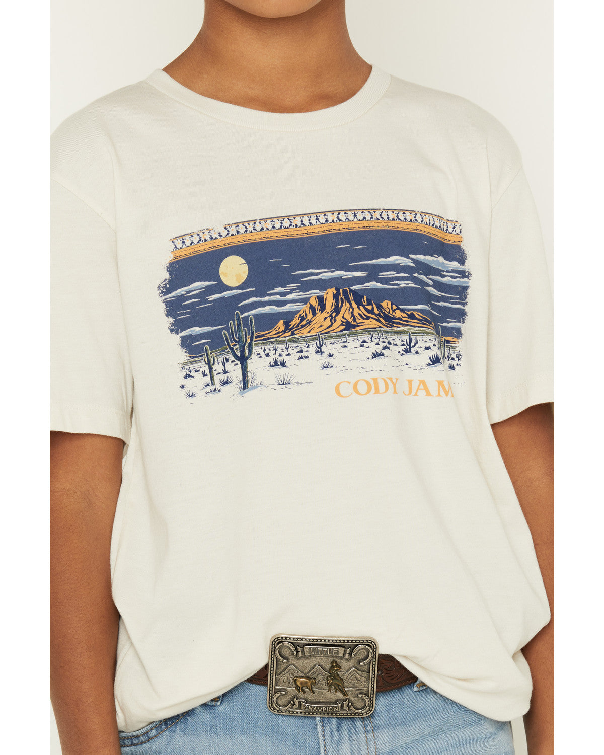 Boys' Moonlit Scenic Print Short Sleeve Graphic T-Shirt | Cody James Clothing|Boys