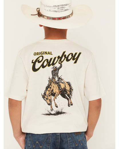 Boy's Original Cowboy Logo Short Sleeve Graphic T-Shirt | Cody James Clothing