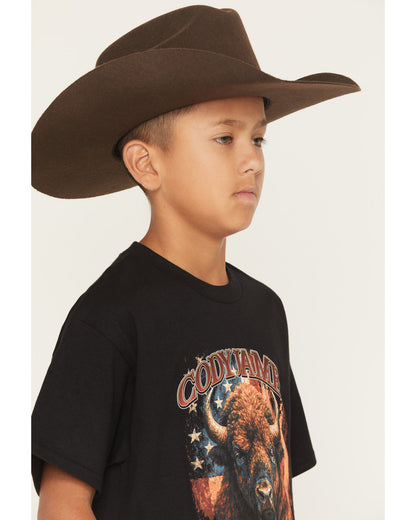 Boys' Americana Bull Short Sleeve Graphic T-Shirt | Cody James Clothing|Boys