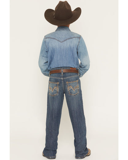 Boys' Texas Dark Wash Relaxed Bootcut Stretch Denim Jeans | Cody James Clothing|Boys