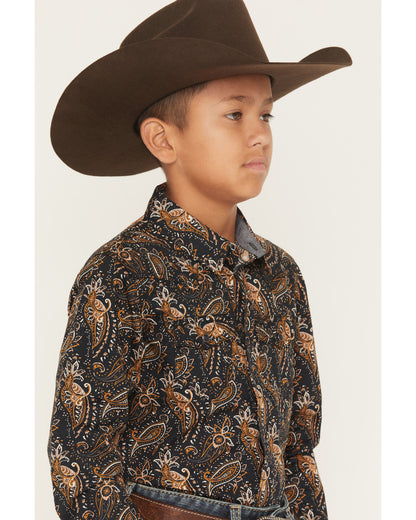 Men's Canyon Rider Paisley Print Long Sleeve Snap Western S | Cody James Clothing