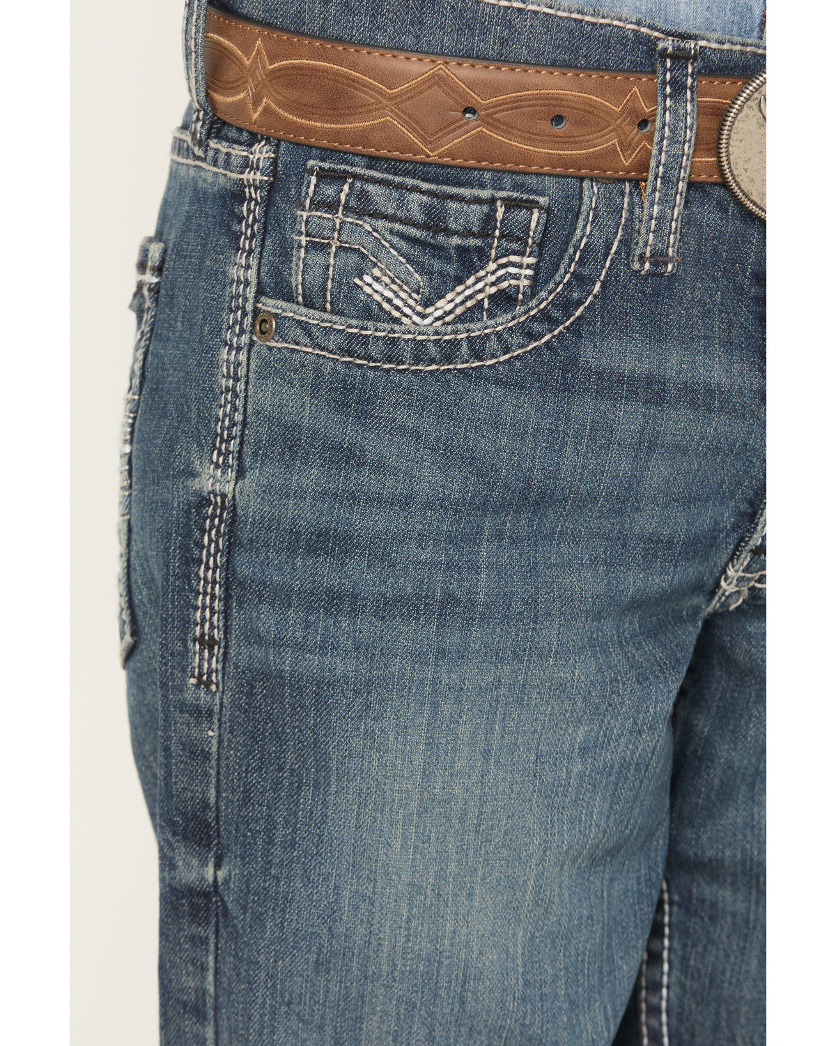 Little Boys' Grullo Medium Wash Relaxed Bootcut Comfort Str | Cody James Clothing|Boys