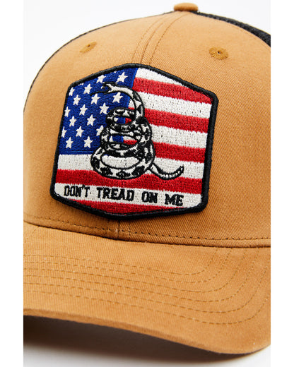 Men's Don't Tread On Me American Flag Patch Ball Cap | Cody James Hats|Accessories|Sale