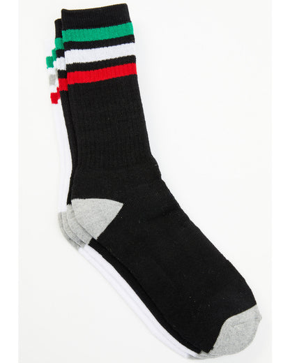 Men's Mexican Flag Stripe 2-pack Socks | Cody James Accessories|Sale