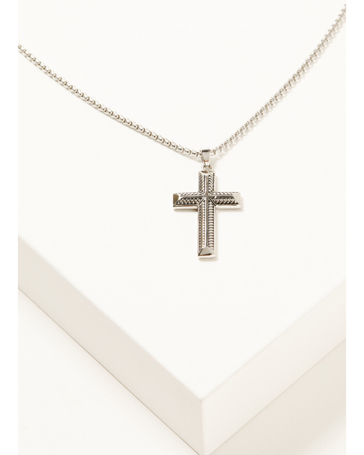 Men's Textured Cross Necklace | Cody James Accessories