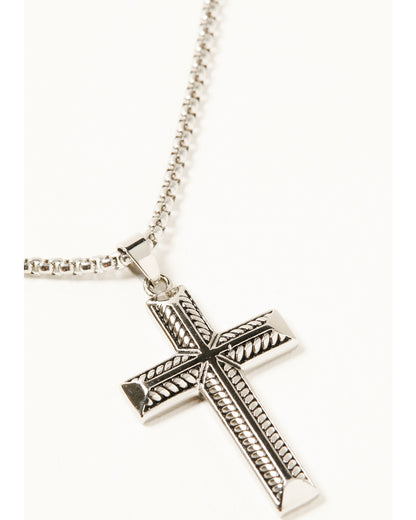 Men's Textured Cross Necklace | Cody James Accessories