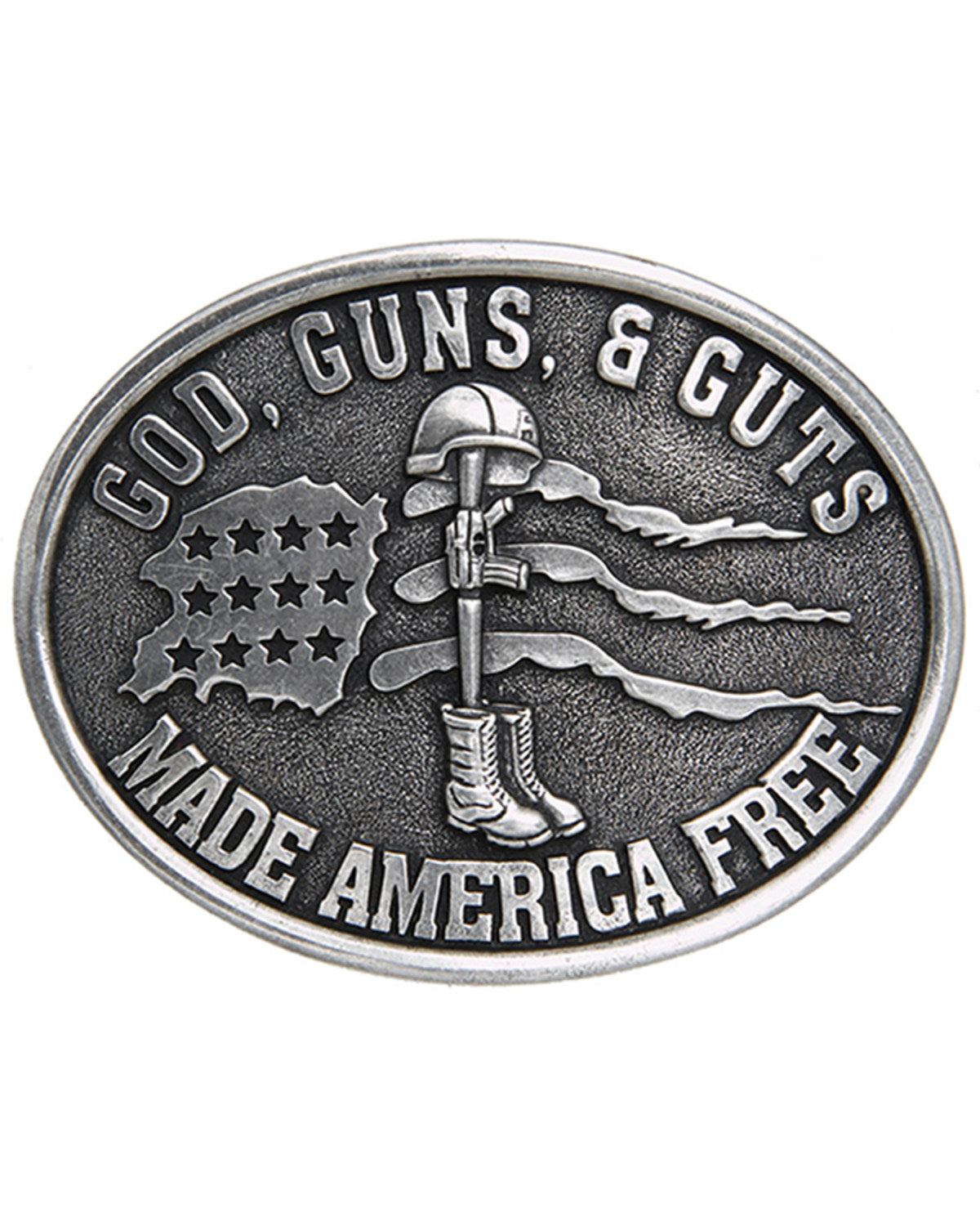 Men's God, Guns, & Guts Made America Free Buckle | Cody James Accessories