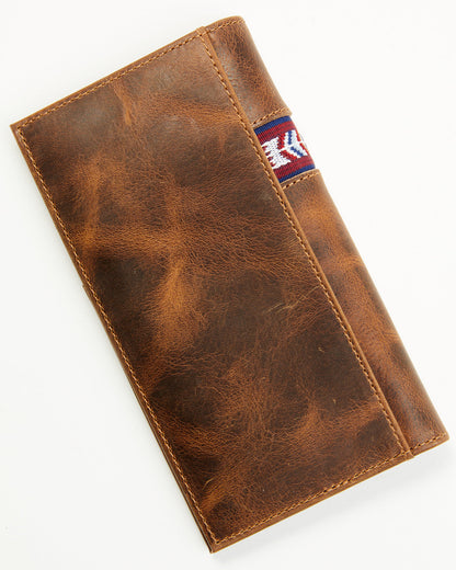 Men's Leroy Leather Southwestern Woven Inlay Rodeo Wallet | Cody James Accessories