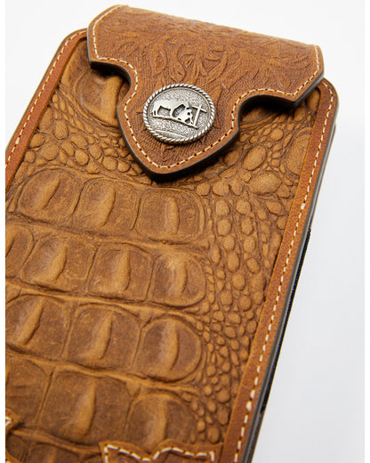 Men's Crocodile Embossed Cell Phone Case | Cody James Accessories|Sale