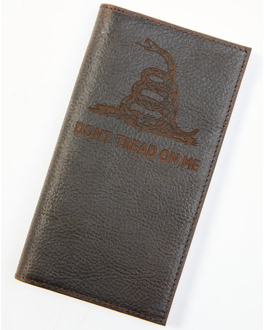 Men's Brown Don't Tread on Me Rodeo Leather Wallet | Cody James Accessories|Sale