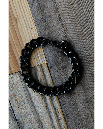 Men's Gunmetal Cuban Link Bracelet | Cody James Accessories