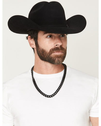 Men's Gunmetal Cuban Link Necklace | Cody James Accessories