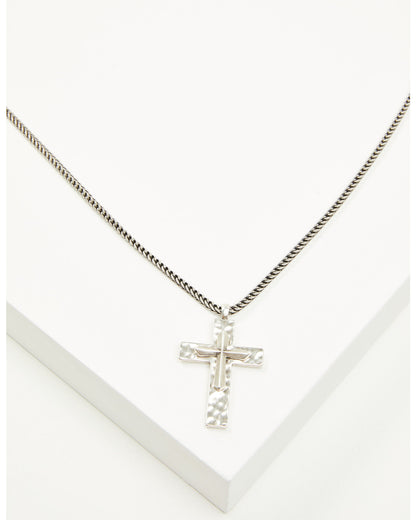 Men's Hammered Double Cross Necklace | Cody James Accessories|Clothing|Sale