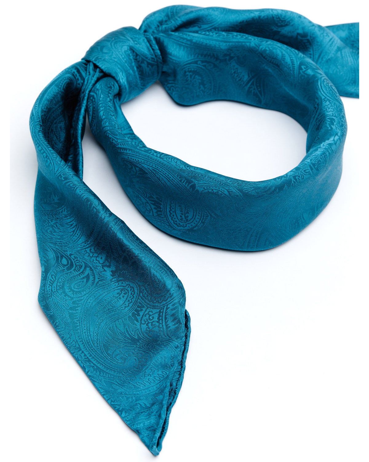 Men's Silk Jaquard Turquoise Scarf | Cody James Accessories