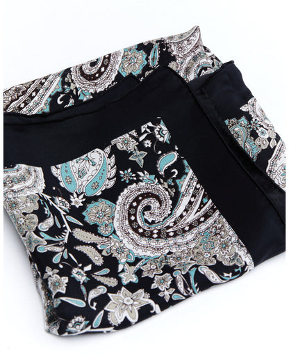 Men's Silk Navy Paisley Wild Rag Scarf | Cody James Accessories