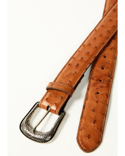Men's Carver Exotic Ostrich Leather Belt | Cody James Accessories