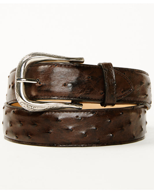 Black 1978™ Men's Exotic Full-Quill Ostrich Belt | Cody James Accessories