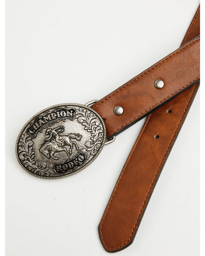 Boys' Rodeo Champ Southwestern Cross Stitched Bucked Belt | Cody James Accessories