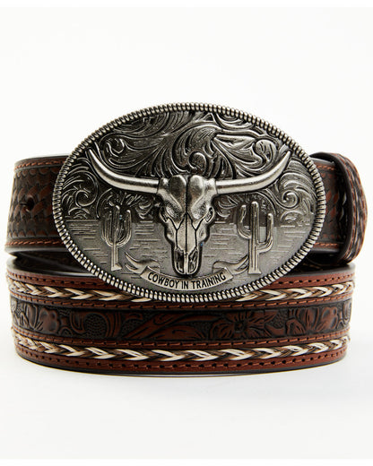 Boys' Longhorn Tooled Belt | Cody James Accessories