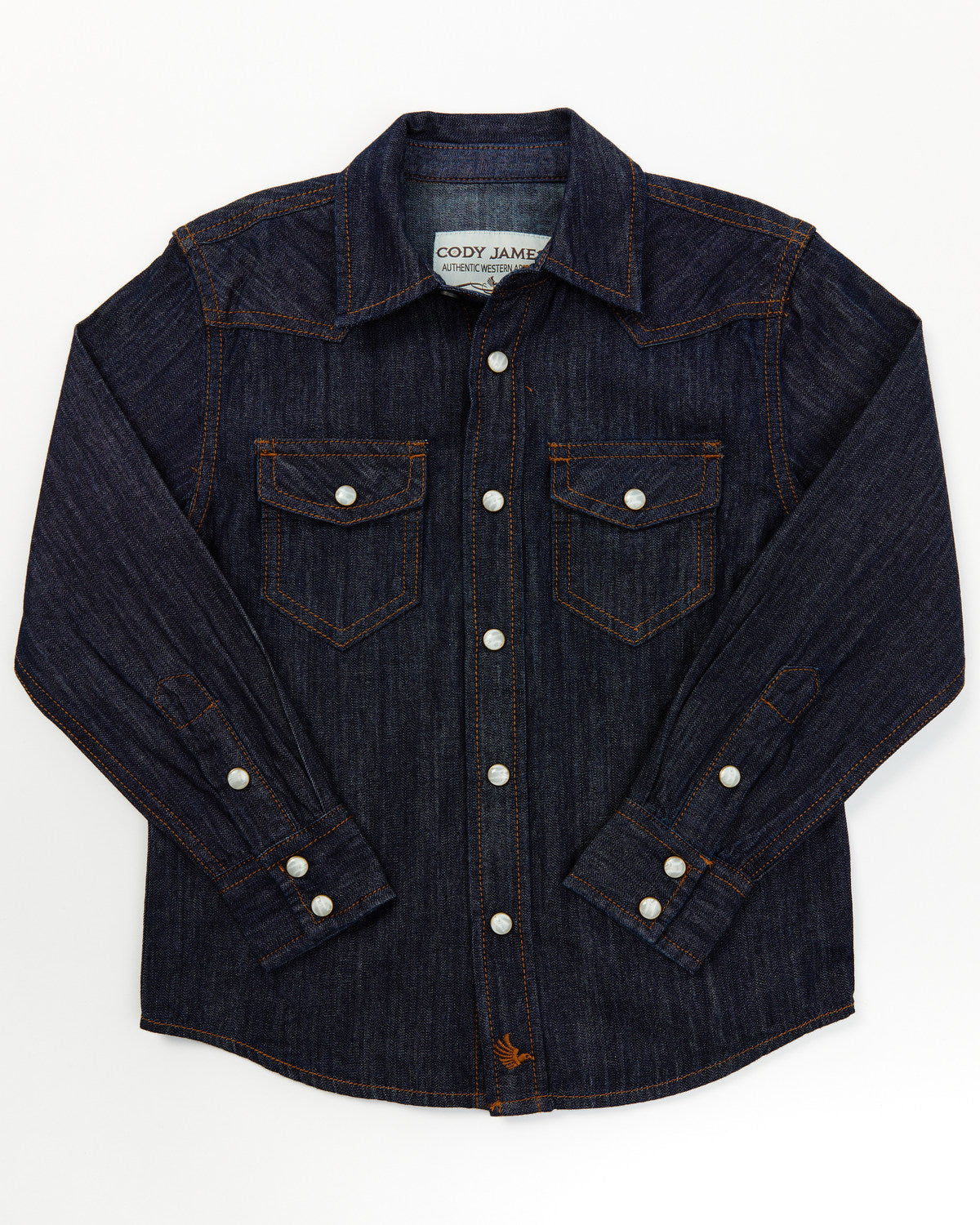 Toddler Boys' Foothill Denim Long Sleeve Pearl Snap Western | Cody James Boys|Sale|Clothing
