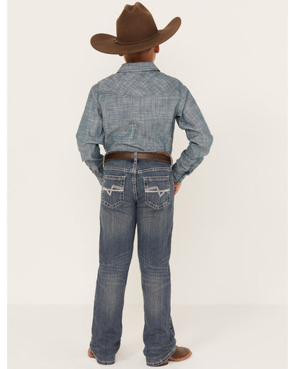 Boys' Stone Cold Wash Slim Boot Stretch Jeans | Cody James Boys|Clothing