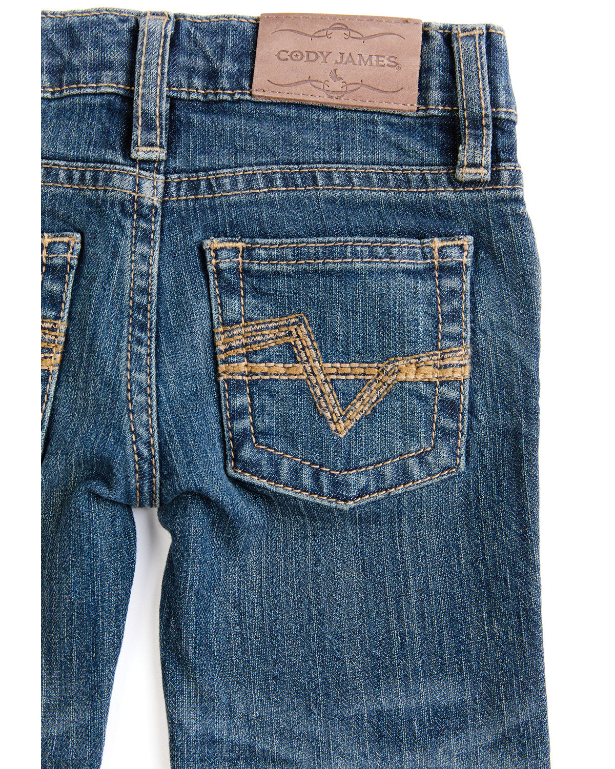 Toddler Boys' Saguaro Dark Wash Mid Rise Stretch Slim Bootc | Cody James Boys|Clothing