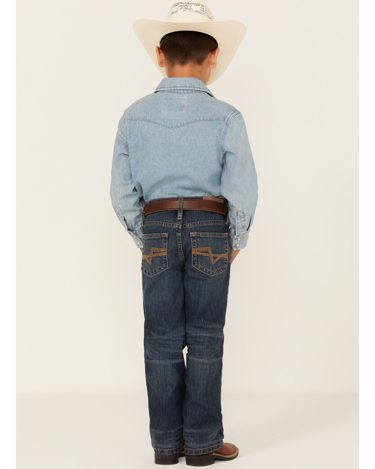 Boys' Saguaro Dark Wash Mid Rise Stretch Slim Bootcut Jeans | Cody James Boys|Clothing