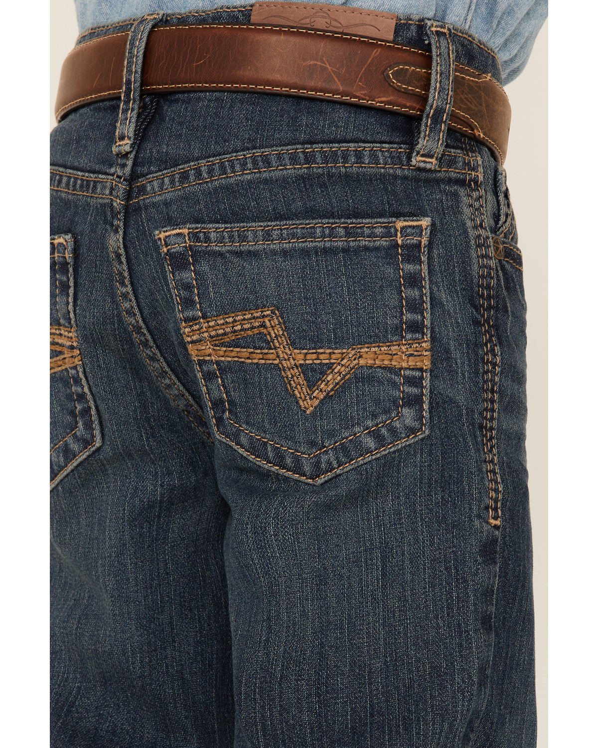 Boys' Saguaro Dark Wash Mid Rise Stretch Slim Bootcut Jeans | Cody James Boys|Clothing