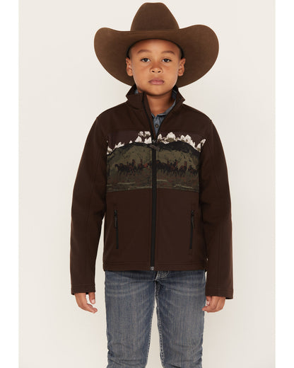 Boys' Western Scenic Print Softshell Jacket | Cody James Boys|Sale|Clothing